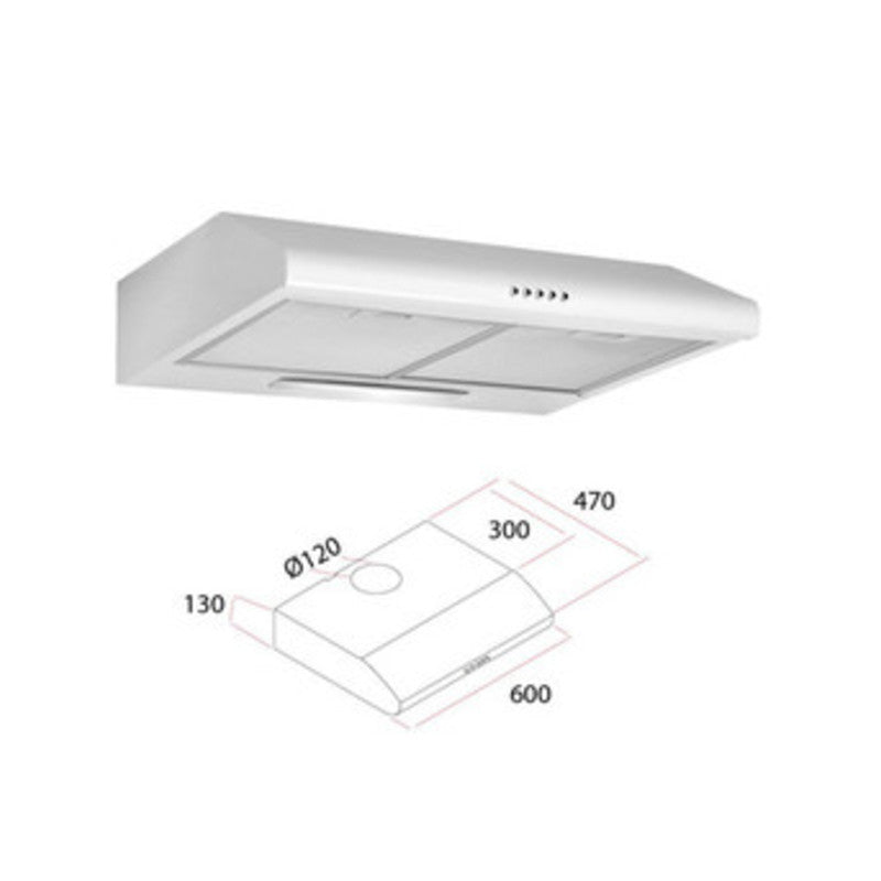 Q.TA' 1 CAPPA ELETTRICA P/CUCINA 60 CM