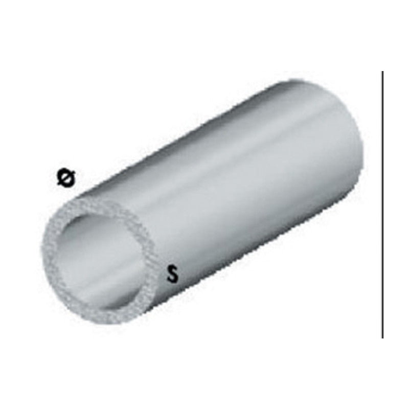 Q.TA' 5 PROFILO ARGENTO H.100 CM TUBO TONDO 25X1 MM