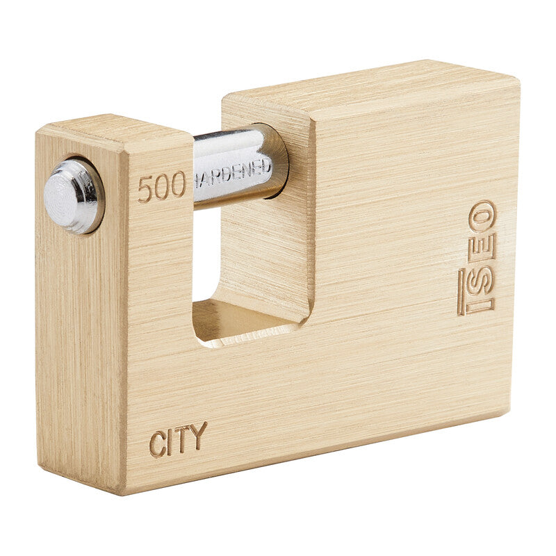 Q.TA' 1 ISEO P740 LUCCHETTO CITY P/SERRANDA 55MM OTTONE