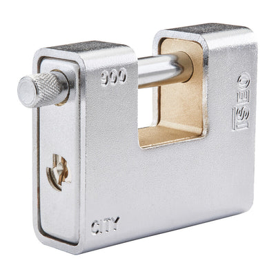 Q.TA' 1 ISEO P749 LUCCHETTO CITY P/SERRANDA CORAZ 90MM OTTONE