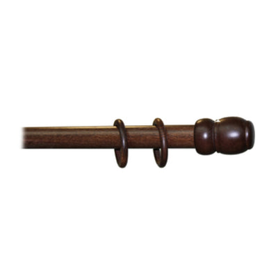 Q.TA' 1 BASTONE LEGNO A STRAPPO D 35 NOCE SC 240CM S/SUPP.