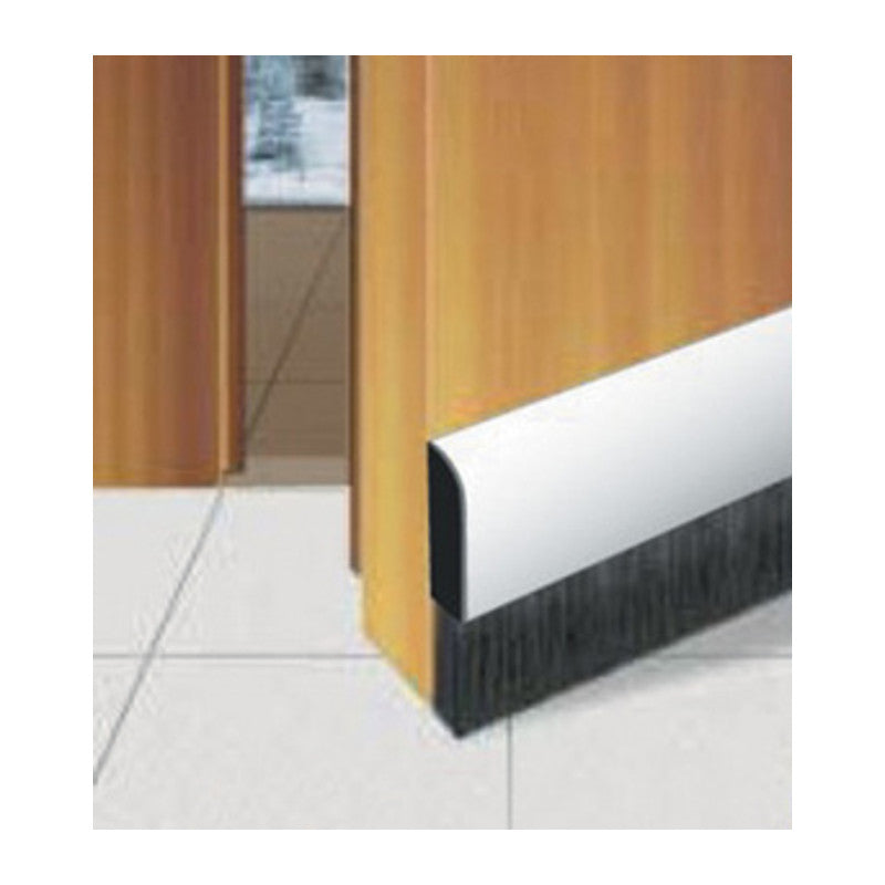 Q.TA' 12 PARAPORTA C/SPAZZOLA A MOLLA PVC 1 M BIANCO