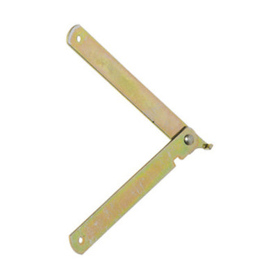 Q.TA' 48 ASTA SNODATA ACCIAIO ZINCATO DESTRA 250 MM*