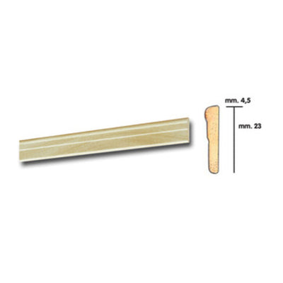 Q.TA' 25 CORNICE P/PARATI 4,5X23 BAROCCO 200 CM FRASSINO