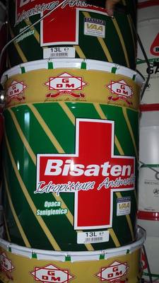 IDROPITTURA BISATEN ANTIMUFFA CERTIFICATA GDM LT13 90MQ INT//EST COLORE BIANCO