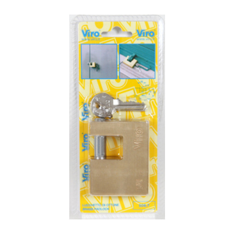 Q.TA' 1 VIRO BL 508.7 LUCCHETTO FAI P/SERRANDA 60MM OTTONE