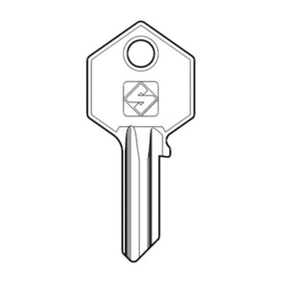 Q.TA' 10 SILCA YA13R CHIAVE PROFILO OTTONE