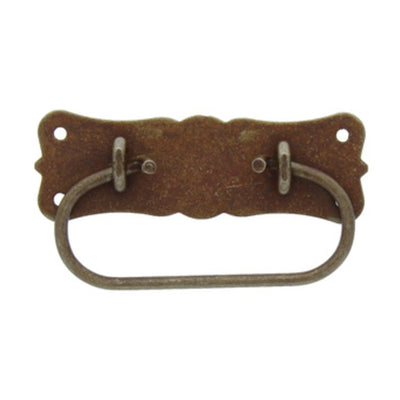 Q.TA' 25 MANIGLIA BAULI 06015 105X55 MM FERRO VECCHIO*