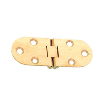 Q.TA' 24 CERNIERA A BISCOTTO C/FERMO OTTONE SAT 80X30 MM**