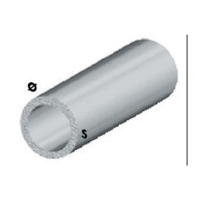 Q.TA' 5 PROFILO ARGENTO H.100 CM TUBO TONDO 10X1 MM**