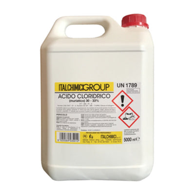 Q.TA' 4 ACIDO MURIATICO PURO AL 33 DA 5 L
