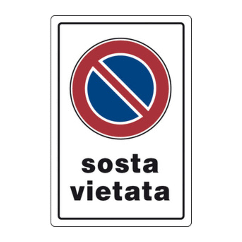 Q.TA' 10 TARGA SEGNALETICA SOSTA VIETATA