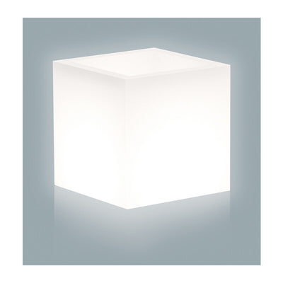 Q.TA' 1 VASO CUBE BRIGHT 40X40XH41CM 13,5 L BIANCO
