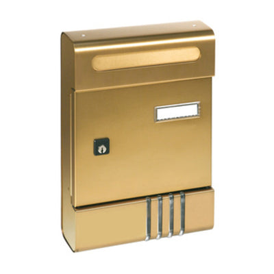 Q.TA' 1 CASSETTA POSTALE ALUBOX SE 20,4X7X29 CM BRONZO