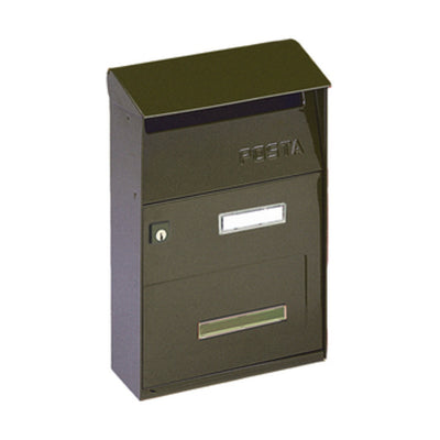 Q.TA' 1 CASSETTA POSTALE ALUBOX FT LAMIERA GRIGIO GHISA