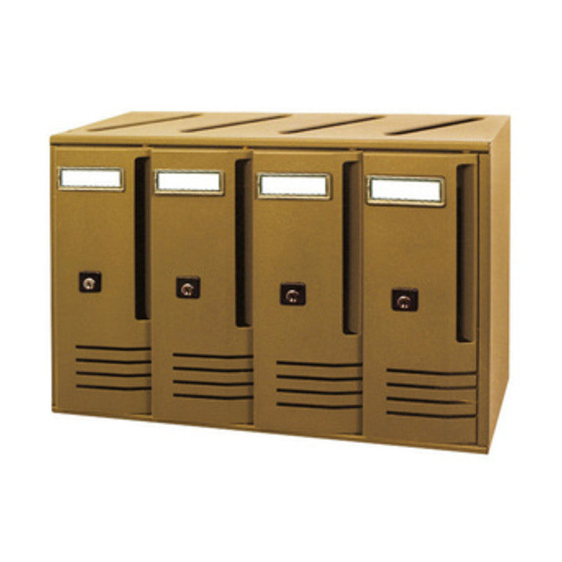 Q.TA' 1 CASSETTA POSTALE ALUBOX CUBO C4 42X17,5X30 BRONZO