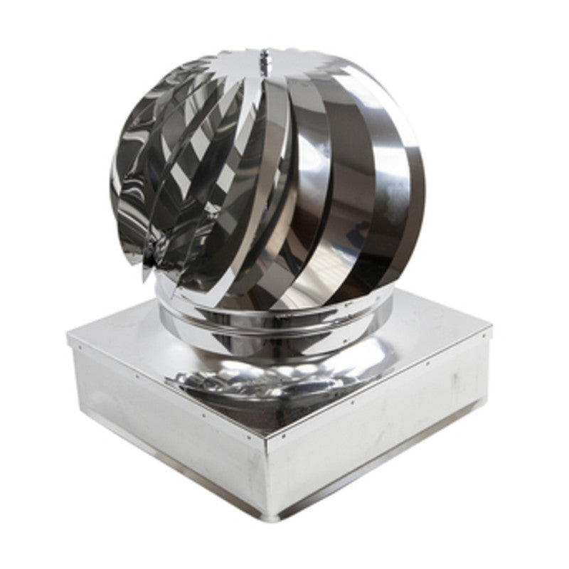 Q.TA' 1 FUMAIOLO TURBO INOX AISI 304 C/CUSCINETTI 40X40 CM