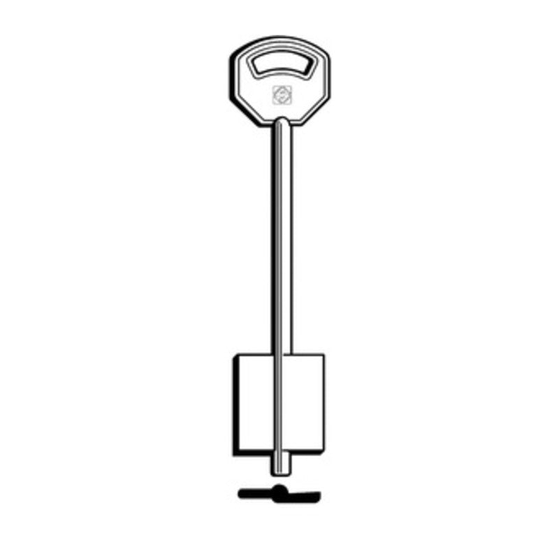 Q.TA' 5 SILCA 5FEB3 CHIAVE DOPPIA MAPPA OTTONE