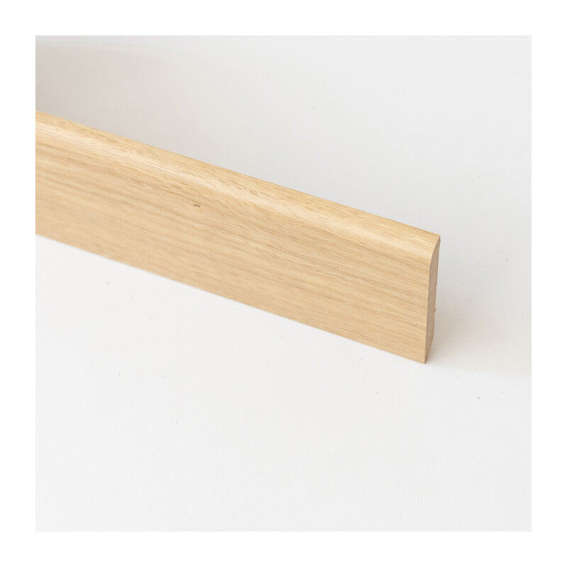 Q.TA' 10 BATTISCOPA 70X10 MM MDF 240 CM ROVERE NATURALE