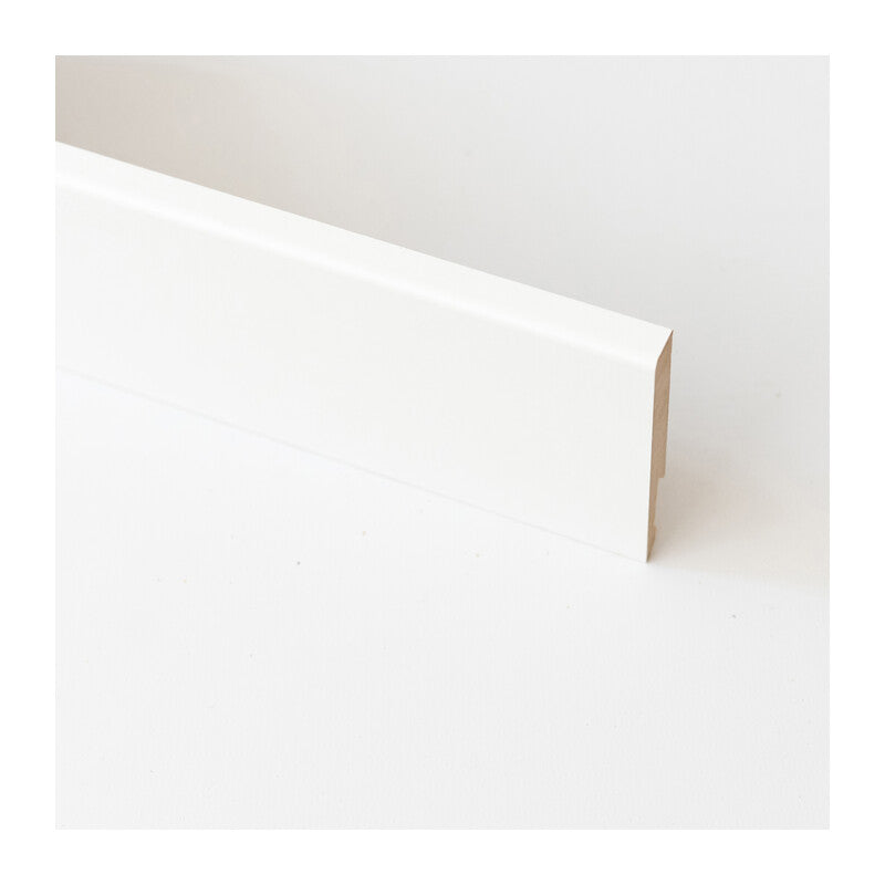 Q.TA' 5 BATTISCOPA 80X14 MM MDF 240 CM BIANCO