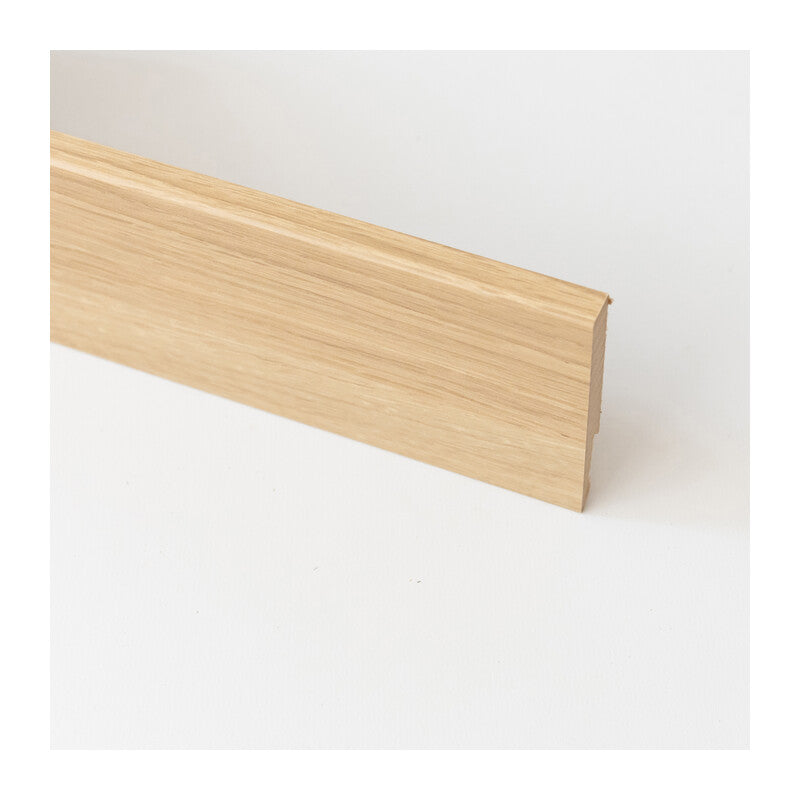 Q.TA' 5 BATTISCOPA 80X14 MM MDF 240 CM ROVERE NATURALE