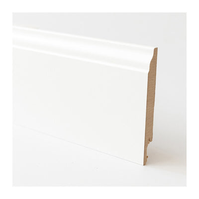 Q.TA' 5 BATTISCOPA 120X14 MM MDF 240 CM BIANCO BAROCCO