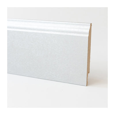 Q.TA' 5 BATTISCOPA 120X14 MDF BAROCCO 240 CM ALLUMINIO