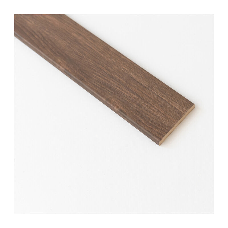 Q.TA' 10 COPRIFILO 70X10 MM MDF 240 CM NOCE SCURO R6