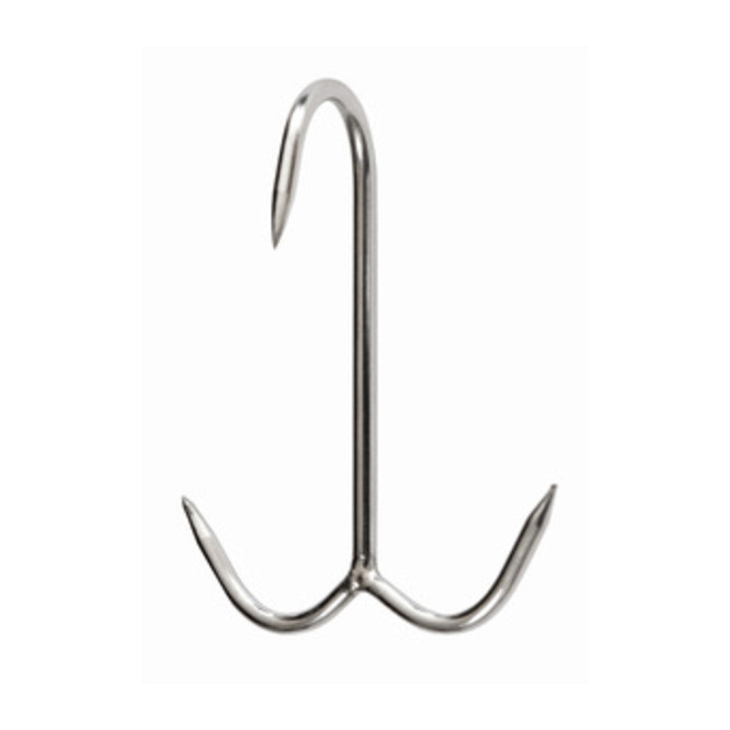 Q.TA' 10 GANCIO INOX P/MACELLAIO ANCORA 120 X 6 MM*