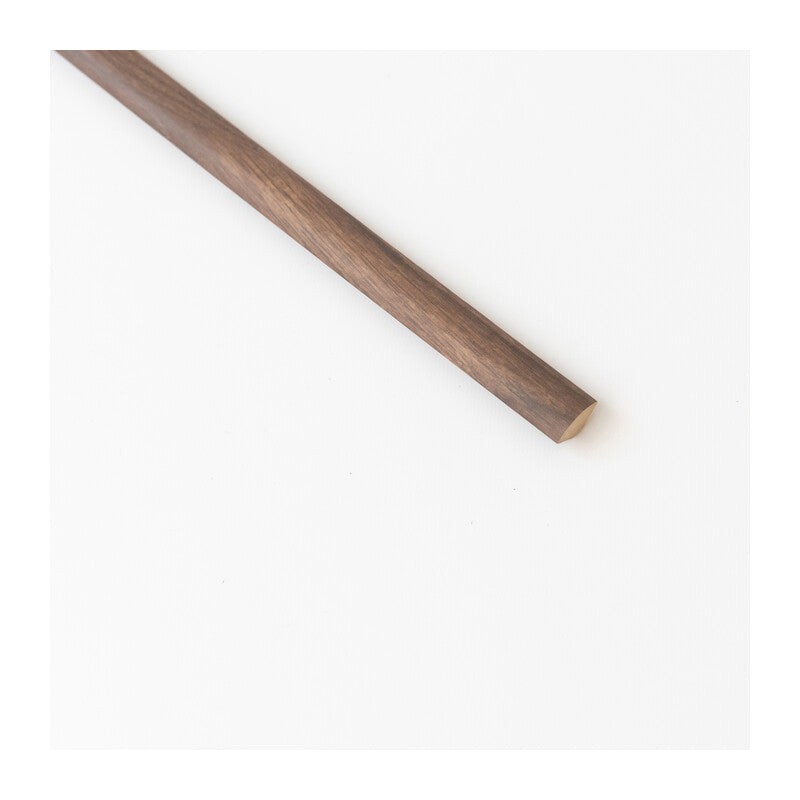 Q.TA' 5 QUARTO DI TONDO 14X14 MM MDF 240 CM NOCE SCURO