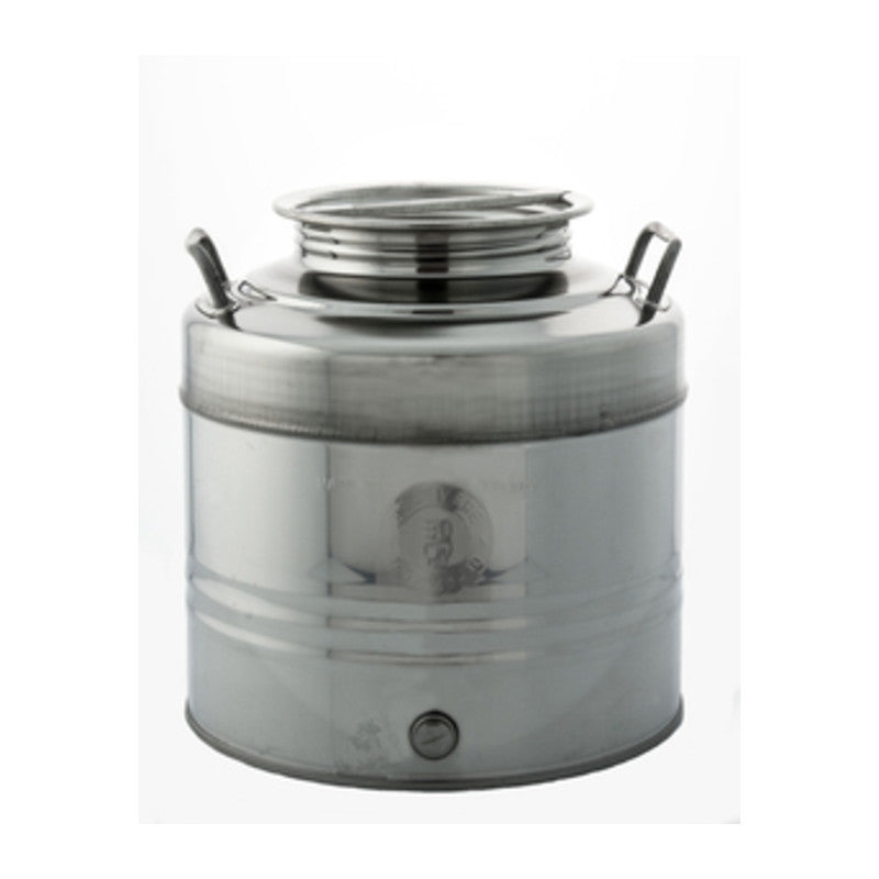 Q.TA' 1 FUSTO OLIO ACCIAIO INOX AISI 304 30 L AGGRAFFATO