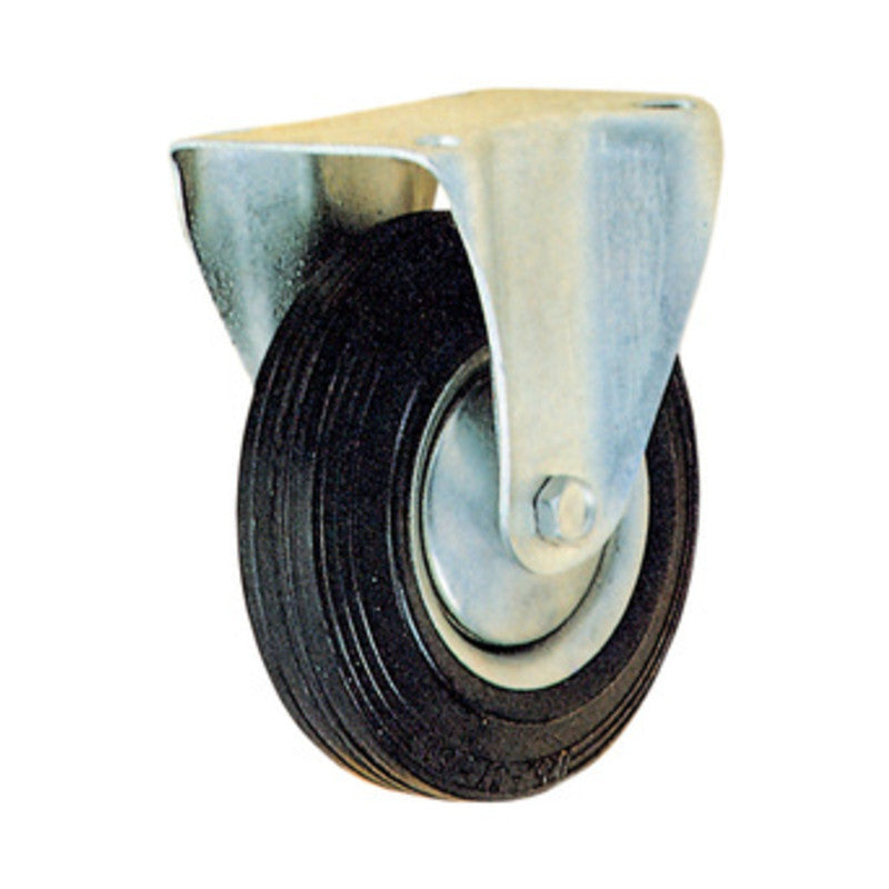 Q.TA' 1 RUOTA INDUSTRIALE D 100 MM PIASTRA FISSA EXPORT