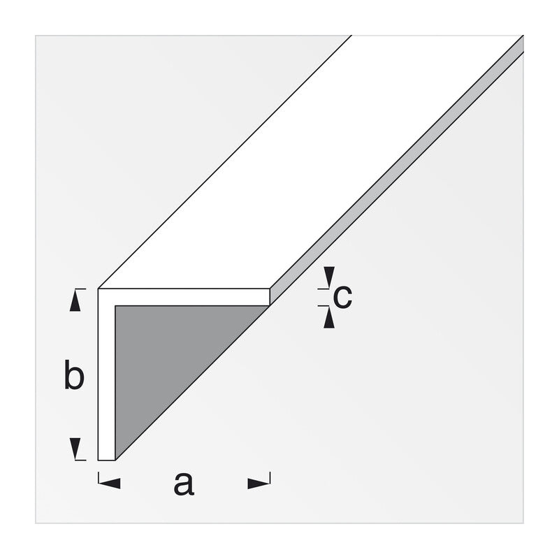 Q.TA' 5 PROFILO BIANCO H.200 CM ANGOLARE 10X10X1 MM