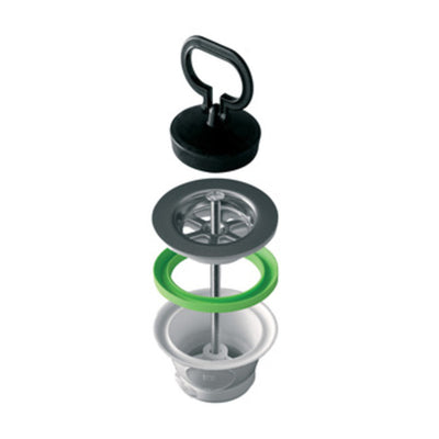 Q.TA' 1 PILETTA P/LAVELLO INOX D 70 MM 1.1/2**