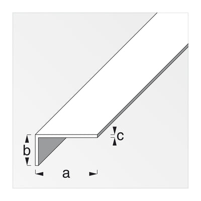 Q.TA' 5 PROFILO BIANCO H.200 CM ELLE 15X10X1 MM