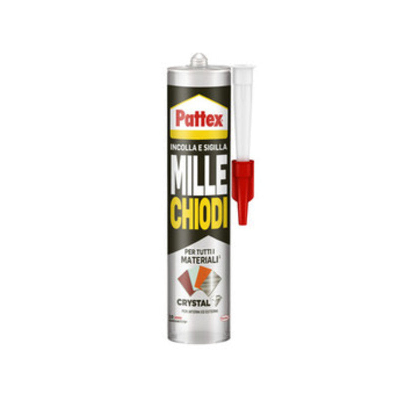 Q.TA' 12 PATTEX MILLECHIODI CRYSTAL 290 G CARTUCCIA