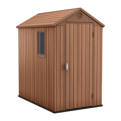 Q.TA' 1 CASETTA KETER DARWIN EFF LEGNO 125,8X184,5X205 BROWN