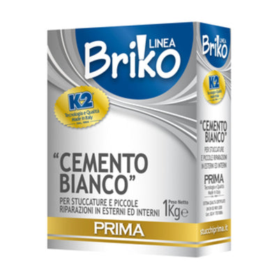Q.TA' 12 LINEA BRIKO CEMENTO BIANCO DA 1 KG