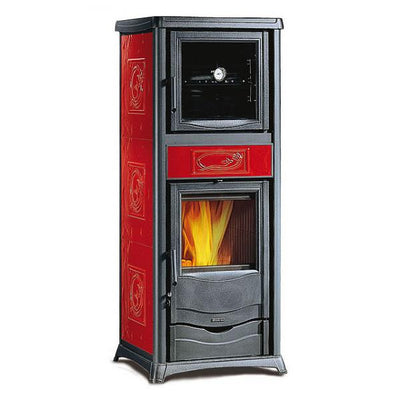 Q.TA' 1 STUFA LEGNA C/FORNO 9.1 KW ROSSELLA PLUS EVO BORD V4