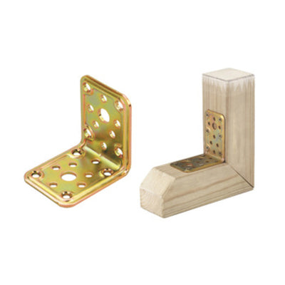 Q.TA' 25 PIASTRA 771 ANGOLARE ACCIAIO TROPIC 50X100X100 MM