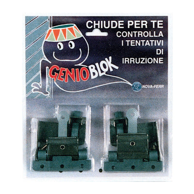 Q.TA' 1 BLOCCA TAPPARELLA GENIOBLOCK ACC INOX DX E SX