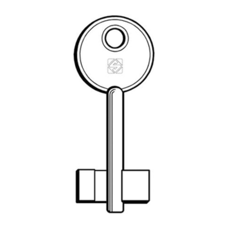 Q.TA' 5 SILCA 5ID5 CHIAVE DOPPIA MAPPA OTTONE