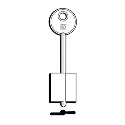 Q.TA' 5 SILCA 5A2 CHIAVE DOPPIA MAPPA OTTONE