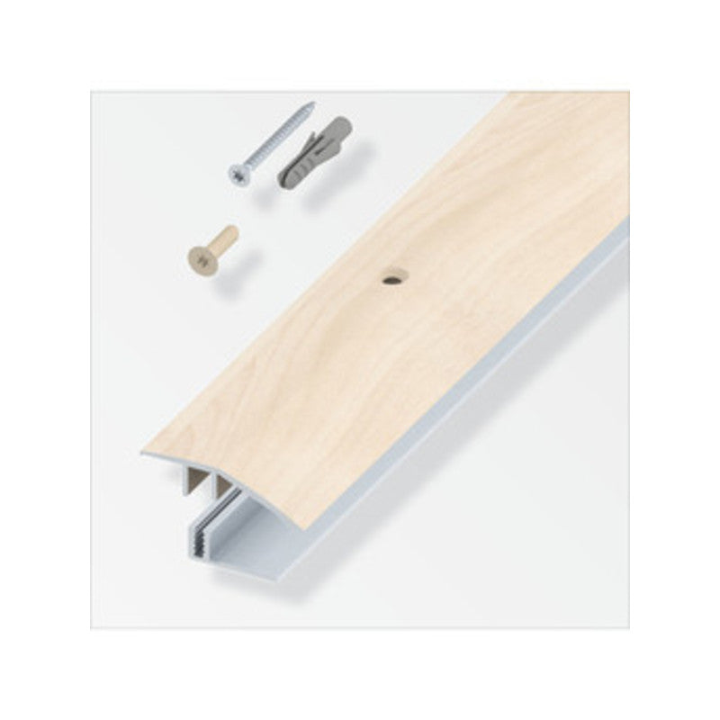 Q.TA' 1 TERMINALE A SCIVOLO P/PARQUET ROVERE CREMA 100 CM