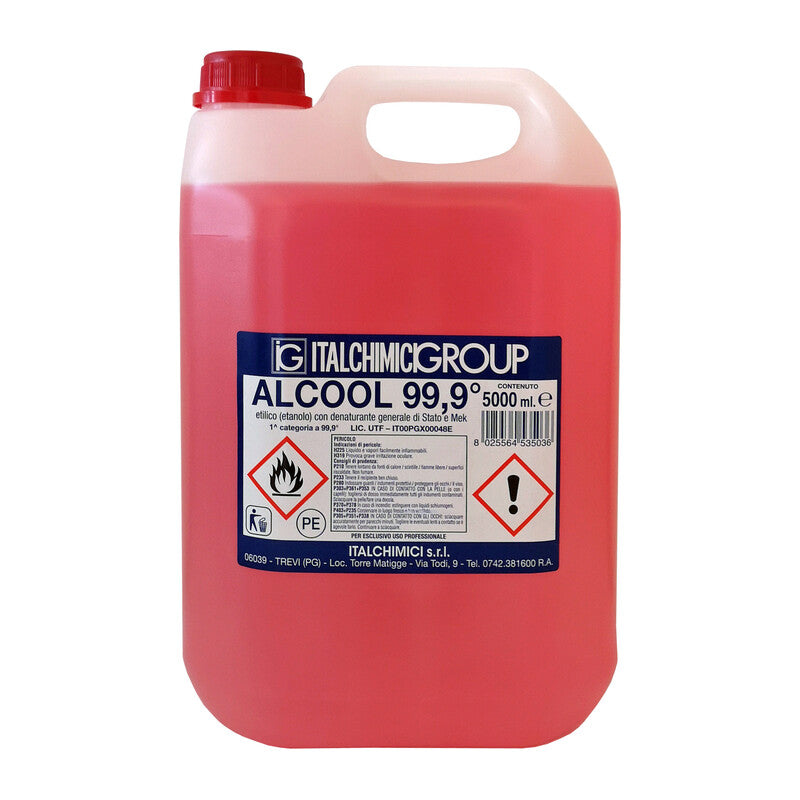 Q.TA' 4 ALCOOL DENATURATO 99,9 CERTIF. 5 L ITALCHIMICI
