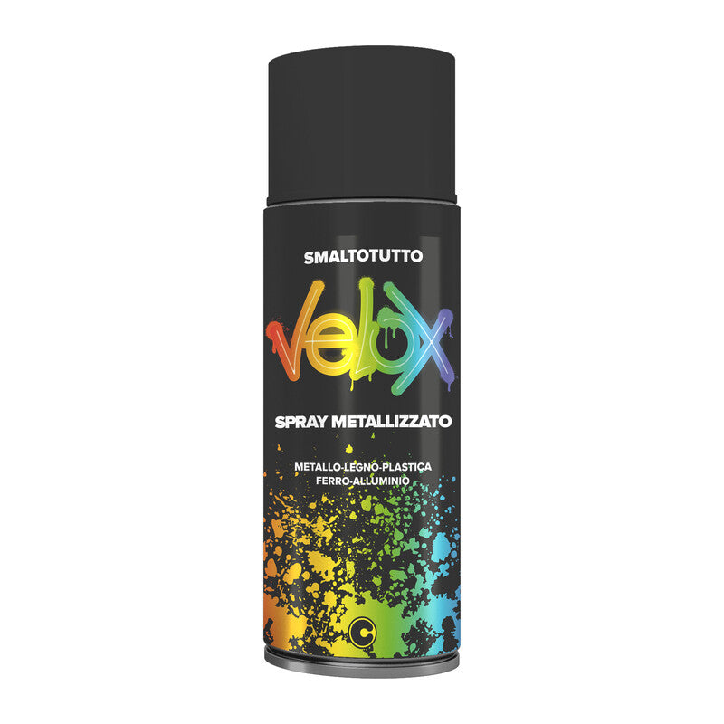 Q.TA' 6 VELOX SPRAY METALLIZZATO NERO B160