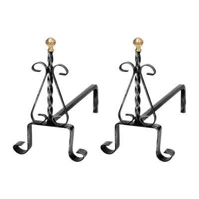 Q.TA' 1 COPPIA ALARI TORCIGLIONE 1093/40