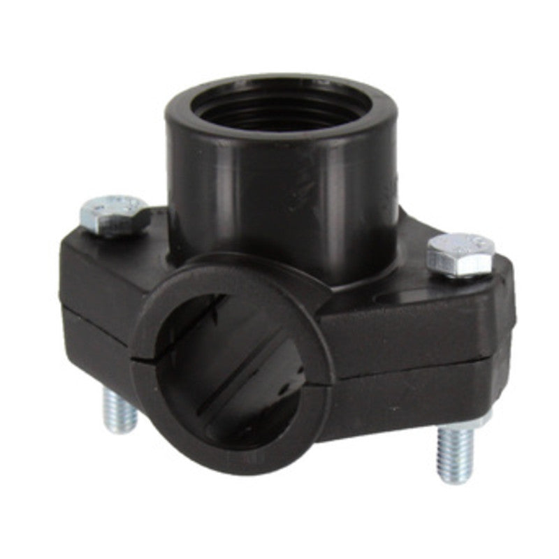 Q.TA' 1 RACCORDO POLIPROP PRESA A STAFFA D 25MMX3/4 FEM*