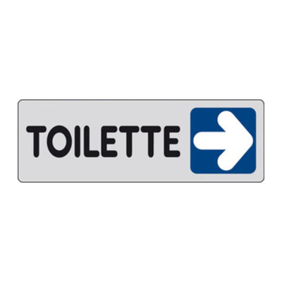 Q.TA' 10 ETICHETTA ADESIVA 150X50 TOILETTE (DX)