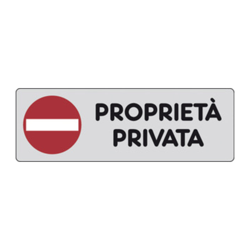 Q.TA' 10 ETICHETTA ADESIVA 150X50 PROPRIETA PRIVATA
